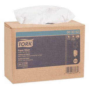 CLEANING CLOTHS | Tork 303362 4-Ply 9.75 in. x 16.75 in. Multipurpose Paper Wiper - White (8/Carton)