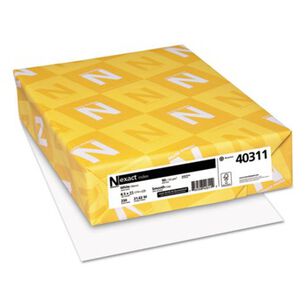 COPY AND PRINTER PAPER | Neenah Paper 40311 94 Bright 90 lbs. 8.5 in. x 11 in. Exact Index Card Stock - White (250/Pack)