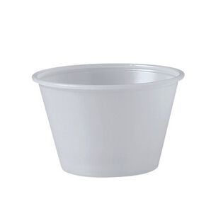 CUPS AND LIDS | Dart P400N 4 oz. Polystyrene Portion Cups - Translucent (2500/Carton)