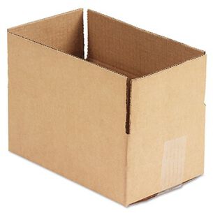MAILING BOXES AND TUBES | Universal UFS1064 6 in. x 10 in. x 4 in. Fixed-Depth Corrugated Regular Slotted Container Shipping Boxes - Brown Kraft (1-Bundle)