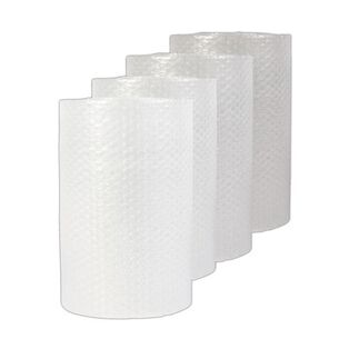 ENVELOPES AND MAILERS | Universal 4087870 12 in. x 125 ft. 0.31 in. Thick Bubble Packaging Perforated Every 12 in. - Clear (4/Carton)