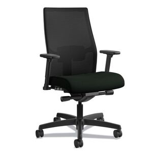 OFFICE CHAIRS | HON HIWMMKDY2AHIMUR10BLSBT Ignition 2.0 Adjustable Lumbar Support 4-Way Stretch Mid-Back Mesh Task Chair - Black Seat/Back, Black Base