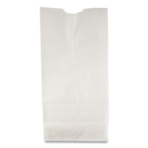 RETAIL BAGS | General 120306500PK/BL 35-lb. Capacity #6 Grocery Paper Bags - White (500 Bags/Bundle)