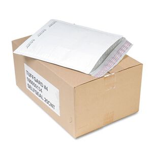 MAILING PACKING AND SHIPPING | Sealed Air 49675 9.5 in. x 14.5 in. #4 Jiffy TuffGard Self-Seal Cushioned Mailer - White (25/Carton)