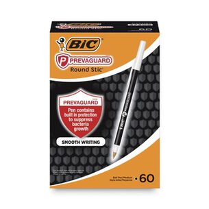 PENS PENCILS AND MARKERS | BIC GSAM60BK PrevaGuard 1 mm Pen - Medium, Black (60/Pack)
