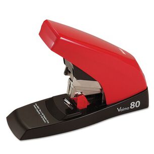 OFFICE STAPLERS AND PUNCHES | MAX HD11UFL 80-Sheet Capacity Vaimo 80 Stapler - Red/Brown
