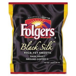FOOD AND SNACKS | Folgers 2550000019 1.4 oz. Packet Coffee - Black Silk (42/Carton)