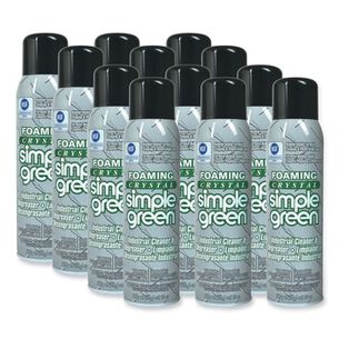  | Simple Green 0610001219010 Crystal 20 oz Aerosol Spray Foaming Industrial Cleaner and Degreaser (12/Carton)