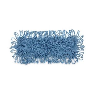 CLEANING TOOLS | Boardwalk BWK1118 18 in. x 5 in. Cotton/Synthetic Looped-End Mop Head - Blue