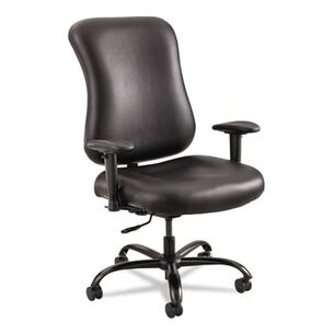 OFFICE CHAIRS | Safco 3592BL Supports Up to 400 lbs. 19 in. to 22 in. Seat Height Optimus High Back Big and Tall Chair - Vinyl, Black