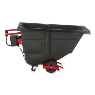 CLEANING CARTS | Rubbermaid Commercial 2173662 202 gal 1000 lb Capacity Plastic Motorized Roto Tilt Truck - Black