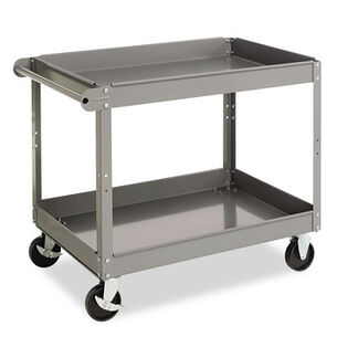 OFFICE CARTS AND STANDS | Tennsco SC-2436 24 in. x 36 in. x 32 in. 500 lbs. Capacity 2-Shelf Metal Cart - Gray
