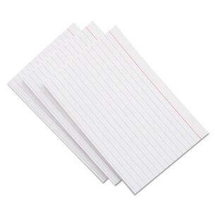 FLASH CARDS | Universal UNV47235 4 in. x 6 in. Index Cards - Ruled, White (500/Pack)