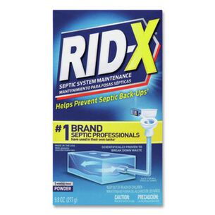 CLEANERS AND CHEMICALS | RID-X 19200-80306 9.8 oz. Septic System Treatment Concentrated Powder (12/Carton)