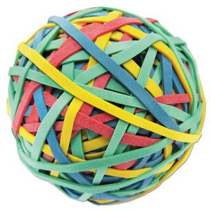  | Universal UNV00460 3 in. Diameter Size 32 Rubber Band Ball - Assorted Colors