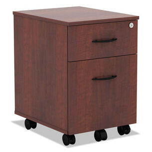 OFFICE CARTS AND STANDS | Alera ALEVABFMC Valencia Series Mobile B/f Pedestal, 15 7/8 X 19 1/8 X 22 7/8, Med. Cherry