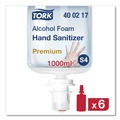 Hand Sanitizers | Tork 400217 1L Bottle Unscented Premium Alcohol Foam Hand Sanitizer (6/carton) image number 1