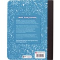 Notebooks & Pads | Mead 09554 100 Sheets 9.75-in x 7.5-in Primary Journal Half Page Ruled, Blue Marble Cover image number 1