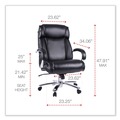 Office Chairs | Alera ALEMS4419 Maxxis Series Big/Tall Bonded Leather Chair - Black/Chrome image number 5