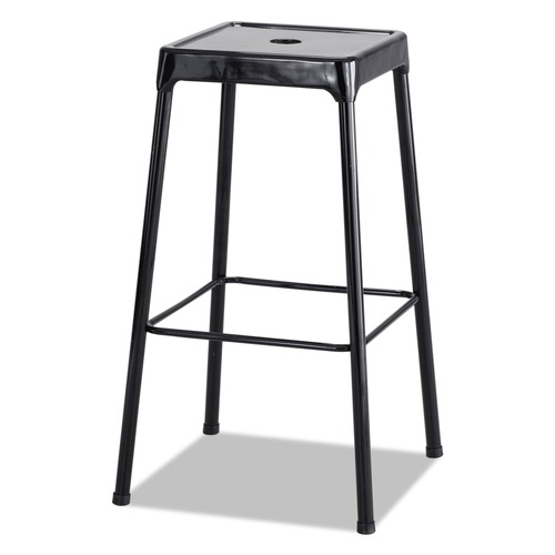 Office Chairs | Safco 6606BL Supports Up to 250 lbs. 29 in. Seat Height Bar-Height Steel Stool, Backless - Black image number 0