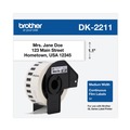 Labels | Brother DK2211 1.1 in. x 50 ft. Continuous Film Label Tape - White (1-Roll) image number 1