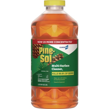 Pine-Sol 60606EA CloroxPro 80 oz. Concentrated Multi-Surface Disinfectant Cleaner - Original Pine