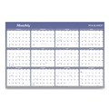 Bulletin Boards | AT-A-GLANCE A1102 24 in. x 36 in. 12-Month (Jan to Dec) 2025 Vertical/Horizontal Erasable Quarterly/Monthly Wall Planner - White/Blue Sheets image number 1