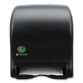 San Jamar T8000REBK 9.1 in. x 14.4 in. x 11.8 in. Ecological Automatic Towel Dispenser - Black