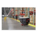 Cleaning Carts | Rubbermaid Commercial 2173662 202 gal 1000 lb Capacity Plastic Motorized Roto Tilt Truck - Black image number 2