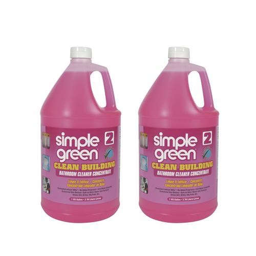 Cleaners & Chemicals | Simple Green 1210000211101 Clean Building 1 gal Bottle Bathroom Cleaner Concentrate - Unscented (2/Carton) image number 0