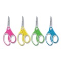 Arts & Crafts Supplies | Westcott 15972 5 in. Kids' Soft Handle Scissors with Pointed Tip - Assorted (12/Pack) image number 1