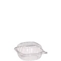 Just Launched | Dart C57PST1 5.8 in. x 6 in. x 3 in. ClearSeal Hinged-Lid Plastic Containers - Clear (500/Carton) image number 1