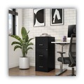 Office Filing Cabinets & Shelves | Alera 2806770 14 in. x 18 in. x 34.9 in. Soho Vertical 3-Drawer File Cabinet - Black image number 5