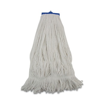 Boardwalk BWK824R 24 oz. Lie-Flat Rayon Fiber Mop Head - White (12/Carton)