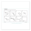 White Boards | U Brands 3970U00-01 35 in. x 23 in. Magnetic Glass Dry Erase Board Value Pack - Frosted White image number 5