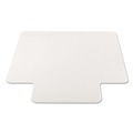 Office Chair Mats | Alera CM2E232ALEPL All Day Use 45 in. x 53 in. Wide Lip Non-Studded Chair Mat for Hard Floors - Clear image number 3