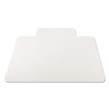 Office Chair Mats | Alera CM2E232ALEPL All Day Use 45 in. x 53 in. Wide Lip Non-Studded Chair Mat for Hard Floors - Clear image number 2