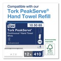 Paper Towel Holders | Tork 552538 PeakServe Continuous 14.44 x 3.97 x 19.3 Hand Towel Dispenser - Black image number 2