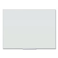 White Boards | U Brands 2799U00-01 47 x 35 Floating Glass Ghost Grid Dry Erase Board - White image number 0