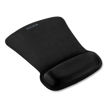 Belkin F8E262-BLK WaveRest 9.3 in. x 11.9 in. Gel Mouse Pad with Wrist Rest - Black