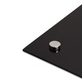 White Boards | U Brands 3015U00-01 96 x 47 Glass Dry Erase Board - Black Surface image number 3