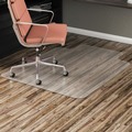 Office Chair Mats | Alera CM2E232ALEPL All Day Use 45 in. x 53 in. Wide Lip Non-Studded Chair Mat for Hard Floors - Clear image number 7