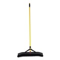 Brooms | Rubbermaid Commercial 2186280 Maximizer 24 in. Polypropylene Bristles Push-to-Center Broom - Yellow/Black image number 0