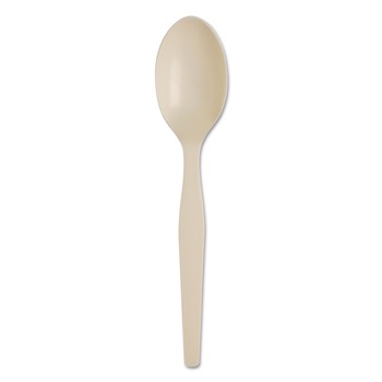 Dixie SSS11B SmartStock Series-O 6 in. Mediumweight Bio-Blend Plastic Cutlery Spoons Refill - Beige (40/Pack, 24 Packs/Carton)