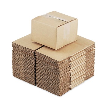 Universal 166352 12 in. x 12 in. x 7 in. Regular Slotted Container (RSC) Fixed-Depth Corrugated Shipping Boxes - Large Brown Kraft (25/Bundle)