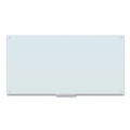 White Boards | U Brands 123U00-01 70 x 35 Glass Dry Erase Board - White Surface image number 2