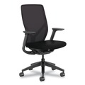 Office Chairs | HON HONFXT0STAMC10T Flexion 14.81 in. to 19.7 in. Seat Height Supports Up to 300lb Mesh Back Task Chair - Black Seat/Back/Base image number 0