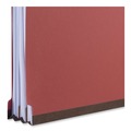 File Folders | Universal UNV10408 2 Dividers 6 Fasteners Heavy-Duty Pressboard Cover Letter Size Six-Section Classification Folders - Brick Red (20/Box) image number 2