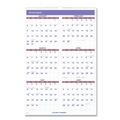 Bulletin Boards | AT-A-GLANCE PM4-28 20 in. x 30 in. Monthly Wall Calendar 2025 with Ruled Daily Blocks - White Sheets image number 1