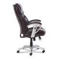 Office Chairs | SertaPedic 49710BRW Emerson 300-lb. Capacity Executive Task Chair - Brown/Silver image number 2